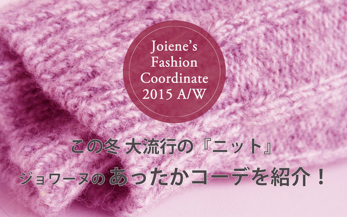 ジョワーヌのファッションコーディネート2015秋冬