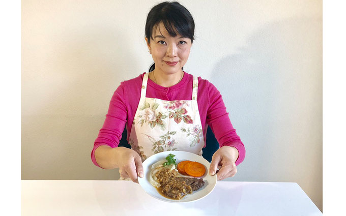 豚白モツと切干大根の煮物 完成 小林加代子