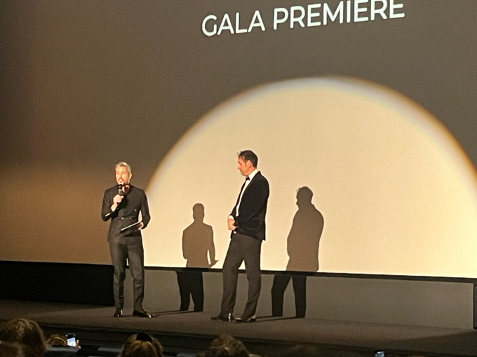 Michael Angelo Covino (to the right) Director and Actor promoting his Movie ‚Splittsville‘ at Zurich Film Festival 25.9.2025