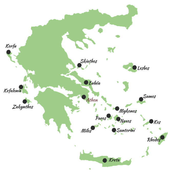 15 schönsten Inseln Griechenland