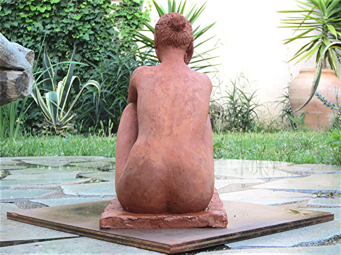 sculpture nude female nude sculpture nude woman sitting couples figurative bronze clay.nouveausculpteur.