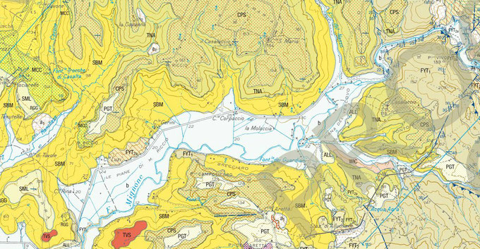 Carta geologica del medio corso del Mignone (progetto CARG)