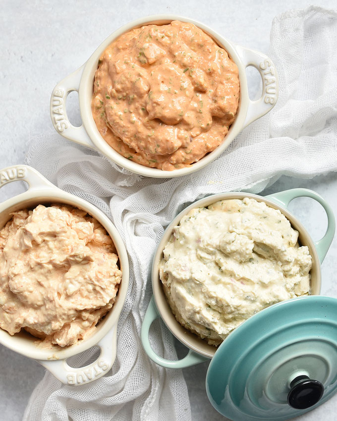 Obazda - 3 Versionen: klassisch oder Chili oder als Hummus Variante, Rezepte für den Thermomix
