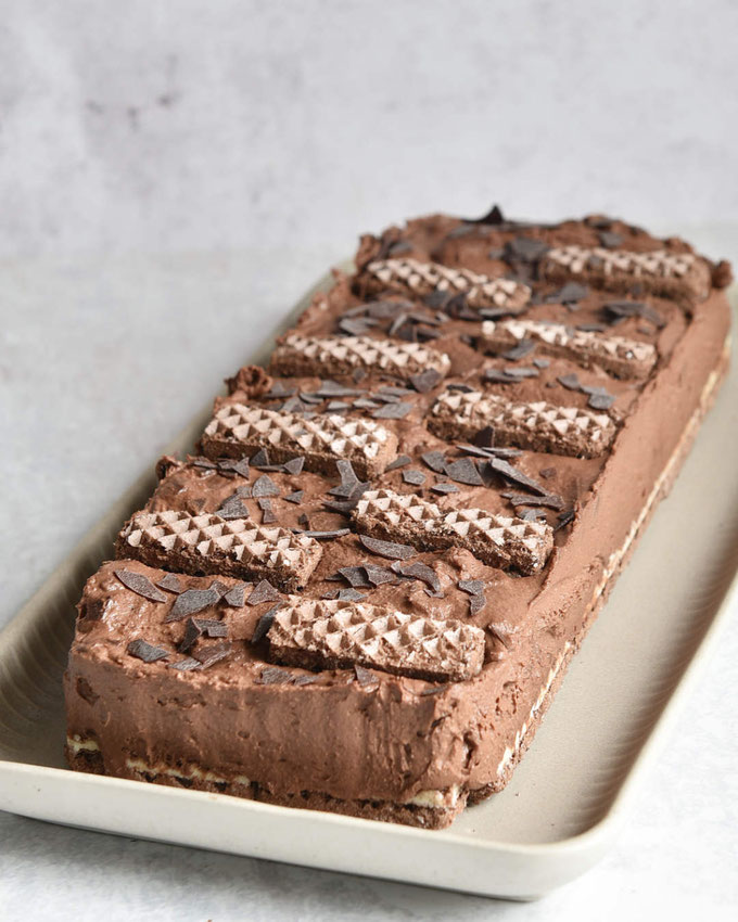 Mousse au Chocolat Kühlschranktorte ohne Backen