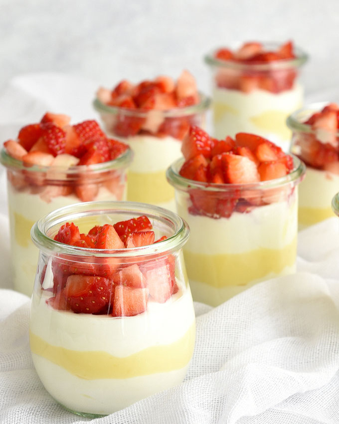 Erdbeer-Zitronen-Dessert herrlich erfrischend sommerlich lecker Rezept