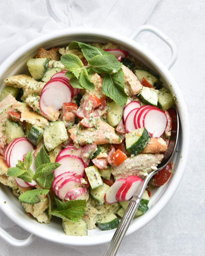 Fattoush libanesischer Brotsalat Knaller