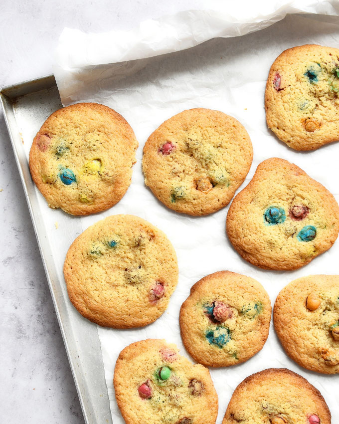 Amerikanische XXL Cookies Thermomix M&M Version
