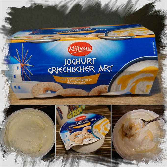 Milbona Joghurt Griechischer Art mit Vanillekipferl-oder ...
