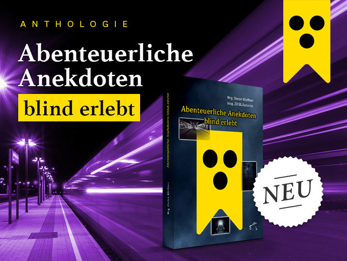 Aufmacherbild zur Bewerbung des neuen Buches. Es zeigt vornehmlich das Buchcover sowie den Buchtitel in Textform. 