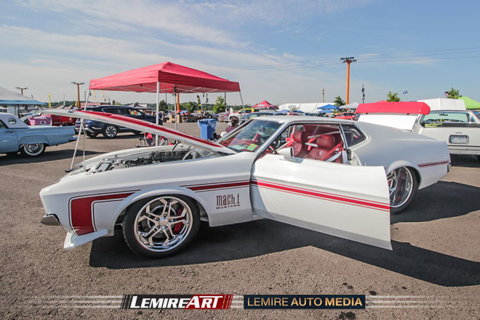 Ford Mustang Mach 1 1971 Restomod - Top 15 des plus belles voitures Syracuse Nationals 2024 par Lemire Auto Media