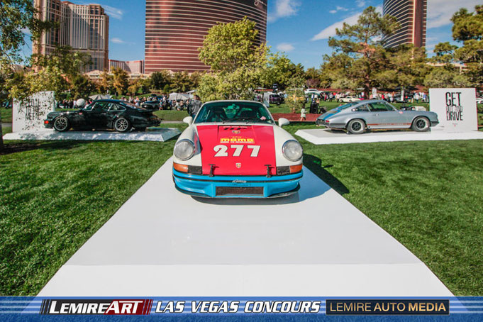 3 Porsche 911 créées par Magnus Walker au Las Vegas Concours 2024