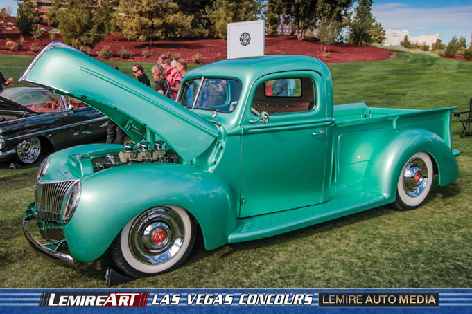 1940 Ford Custom Pickup @ 2024 Las Vegas Concours