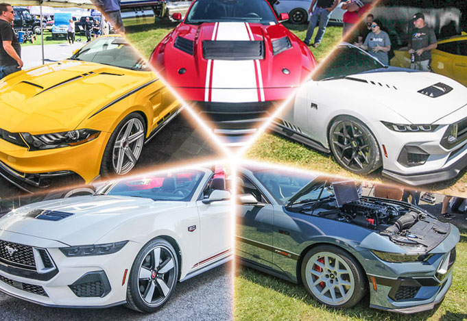 Article sur les 5 Mustang Déesses du Carlisle Ford Nationals 2024