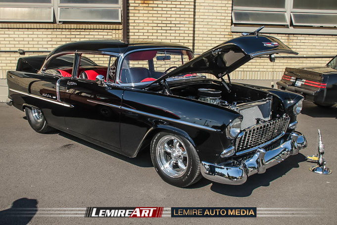 Chevrolet Bel Air 1955 - Top 15 des plus belles voitures Syracuse Nationals 2024 par Lemire Auto Media