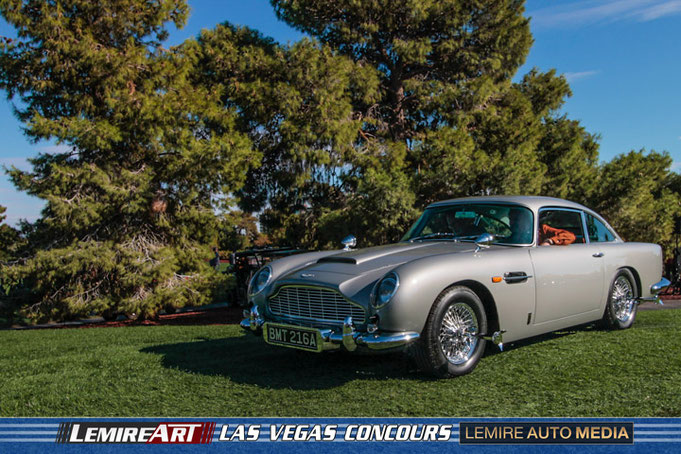 Aston Martin DB5 1965 réplique de la voiture de James Bond au Las Vegas Concours 2024