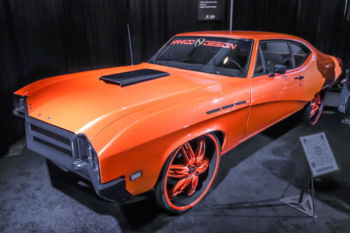 A 1969 Buick Skylark Special Deluxe of the 2025 Montreal auto Show Zone Performance 