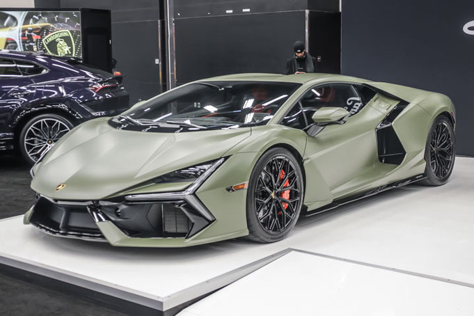 The Lamborghini Revuelto at the Montreal Auto Show 2025