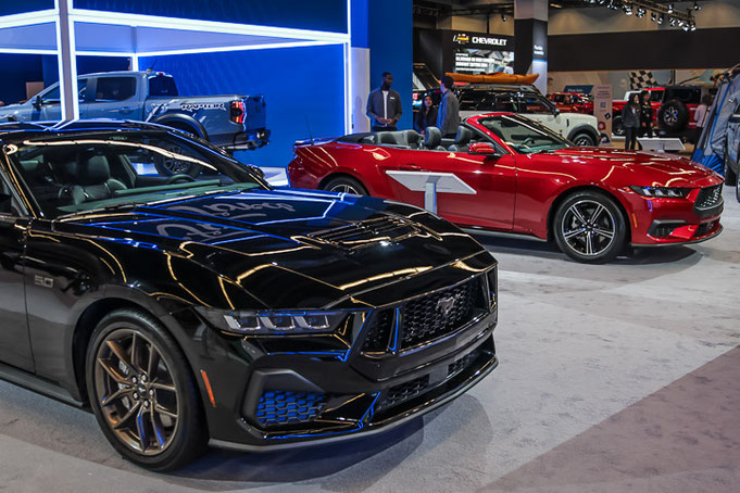 Mustang GT et Ecoboost du salon international de l'auto de Montréal 2024