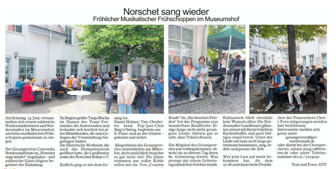 Norschet sang wieder - Presse EA