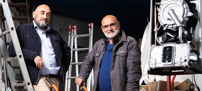 Dirigeant de SOS GAZ, Stéphane Caillé avec Philippe Joussaume La Rochelle