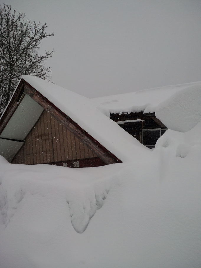 如果不清除積雪，房子也會被埋住。