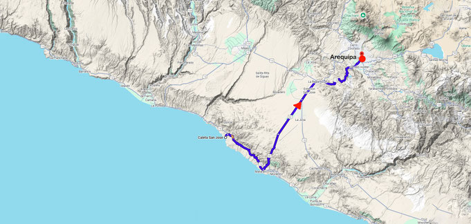 Fahrt nach Arequipa