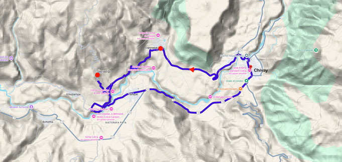 Am nächsten Tag: Wanderung um Chivay