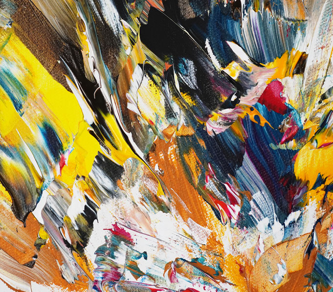 detail of the abstract painting