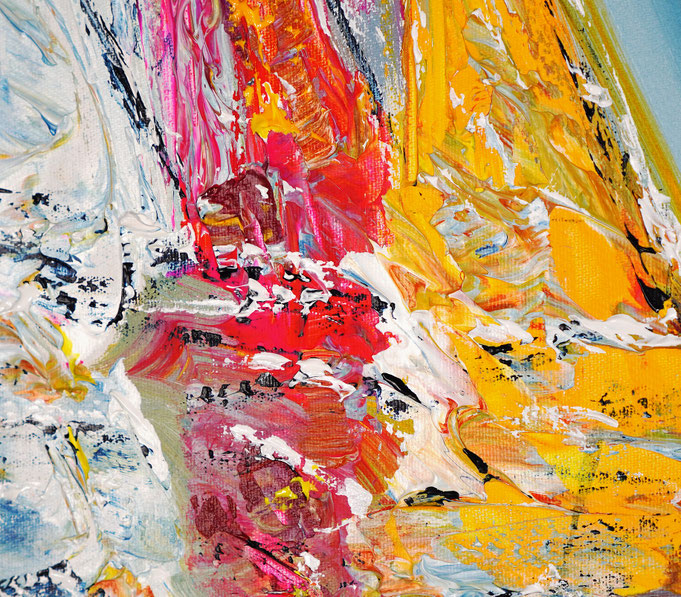 detail of the summer sailing painting