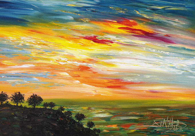 red poppies painting