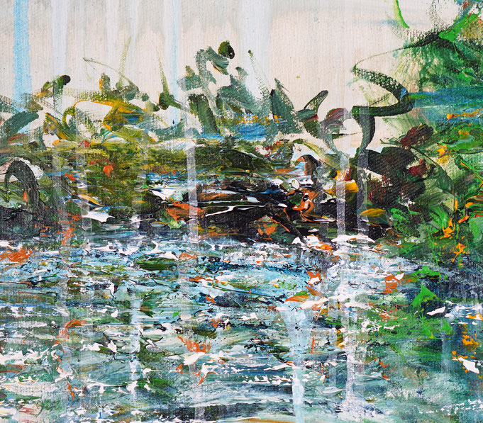 detail of the flower artwork of the artist Peter Nottrott