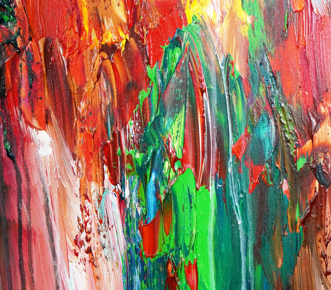 detail of the oversized abstract artwork by the artist Peter Nottrott for sale