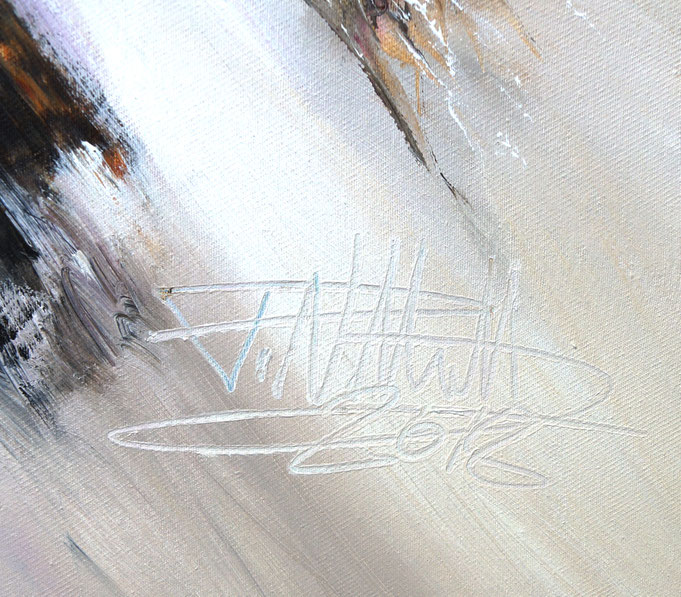 Signature of the artist Peter Nottrott and year of creation: 2018