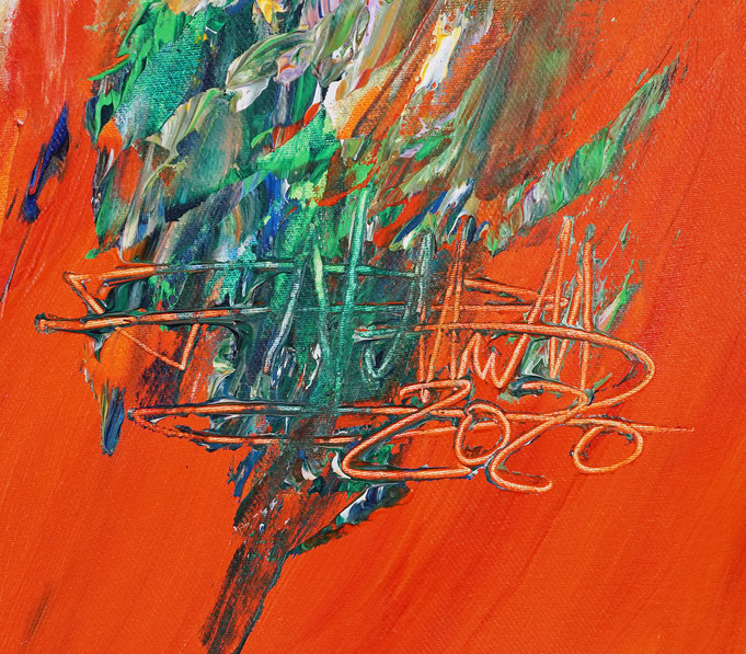 signature of the artist Peter Nottrott and year of creation