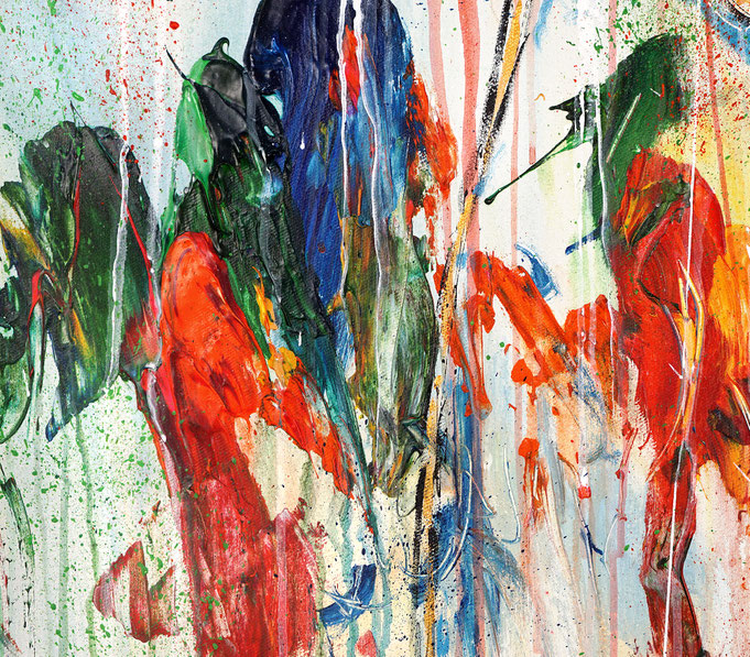 detail of the flower artwork of the artist Peter Nottrott
