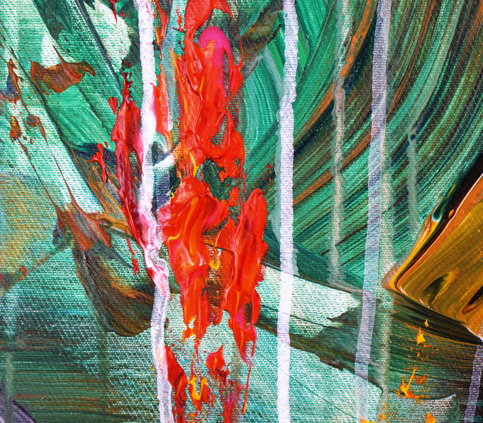 detail of the flower artwork of the artist Peter Nottrott