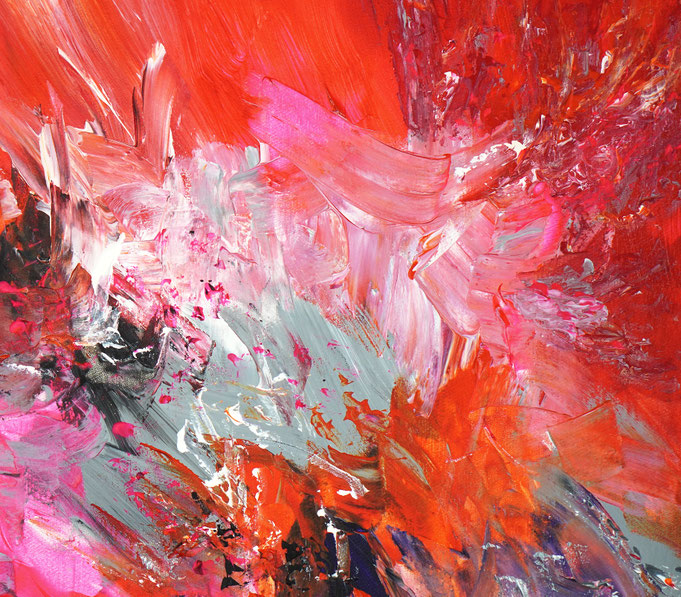 detail of the oversized abstract artwork by the artist Peter Nottrott for sale