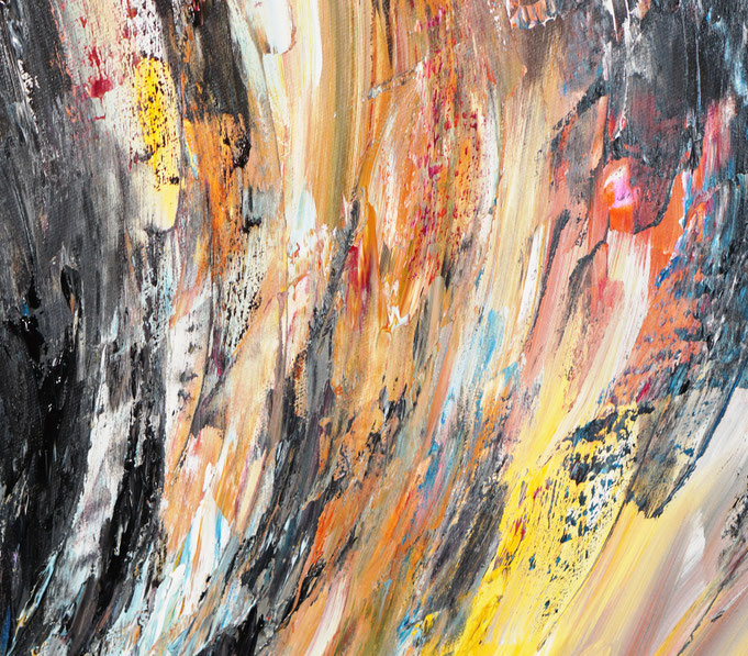 detail of the oversized abstract artwork by the artist Peter Nottrott for sale
