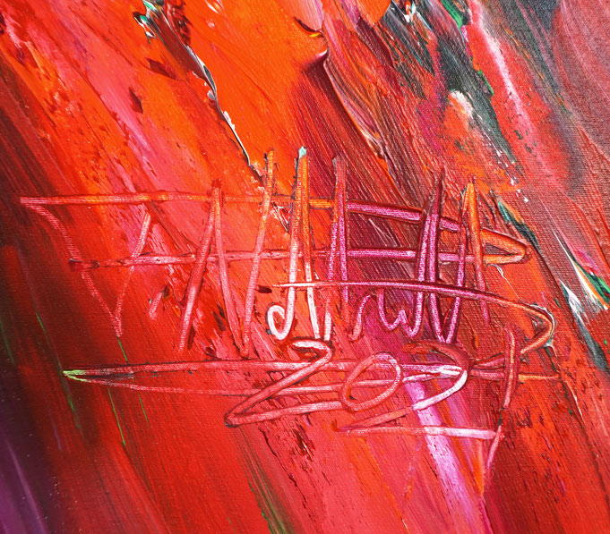signature of the artist Peter Nottrott and year of creation