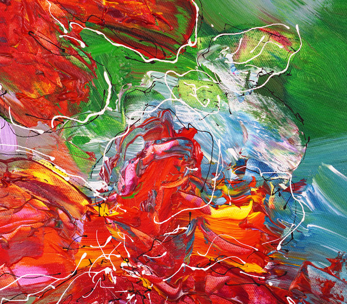 detail of the flower artwork of the artist Peter Nottrott