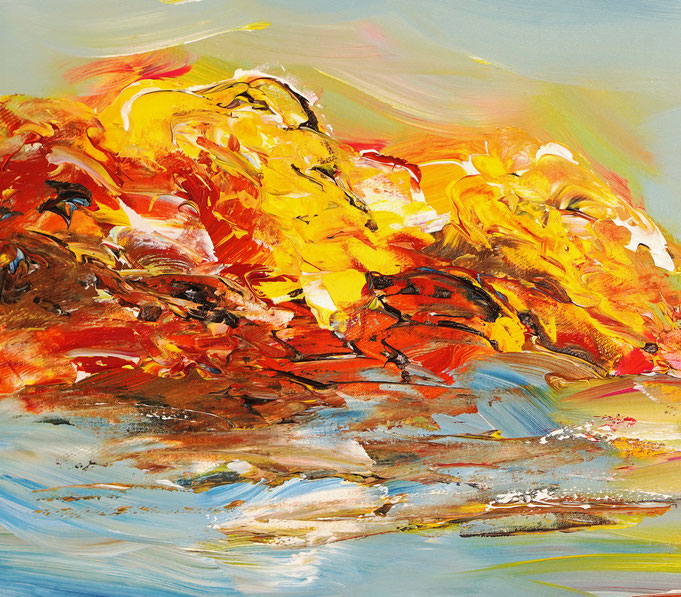 Detail of painting Seaside Impression S 1