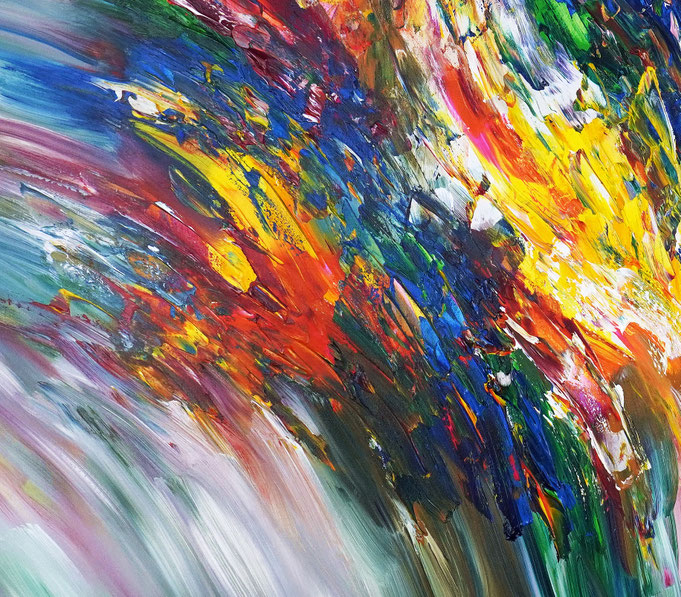 Detail of the abstract artwork by artist Peter Nottrott