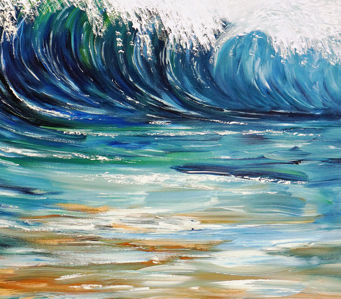 deatil of the artwork Seascape Breaking Waves XL 7 of the artist Peter Nottrott
