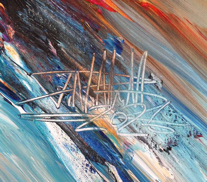Signature of the artist Peter Nottrott and year of creation