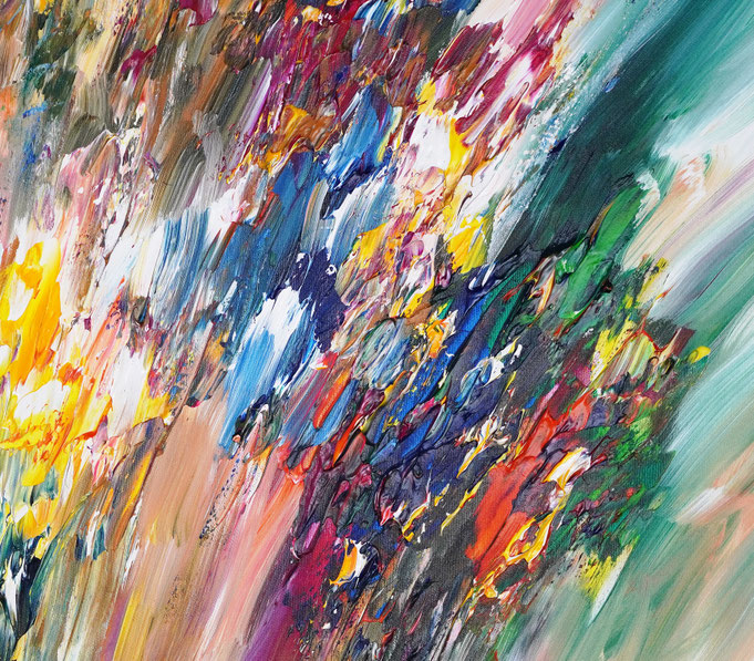 Detail of the abstract artwork by artist Peter Nottrott