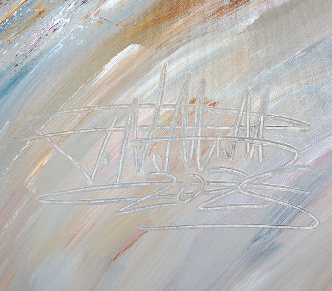Signature of the artist Peter Nottrott and year of creation