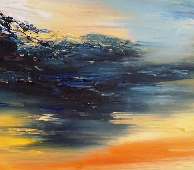 Detail of painting Seaside Impression S 1