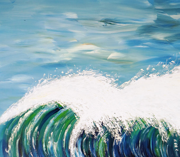 deatil of the artwork Seascape Breaking Waves XL 7 of the artist Peter Nottrott