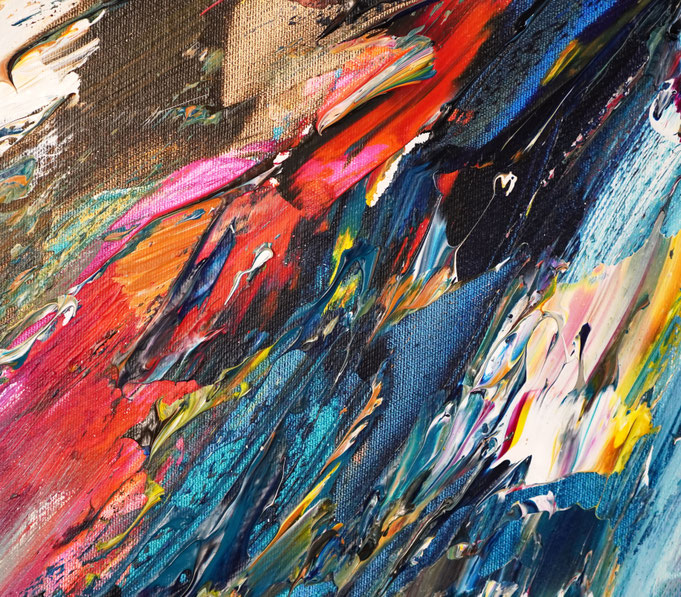 detail of the abstract painting