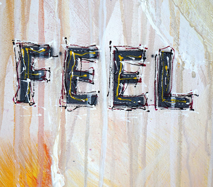 Detail of the abstract artwork by artist Peter Nottrott